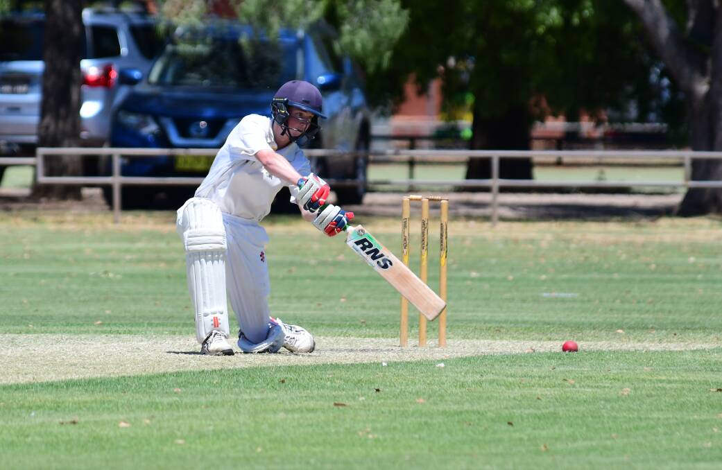 GOING TO WORK: Corey McDean top-scored for Souths in their first innings win over CYMS on Saturday. Photo: BELINDA SOOLE