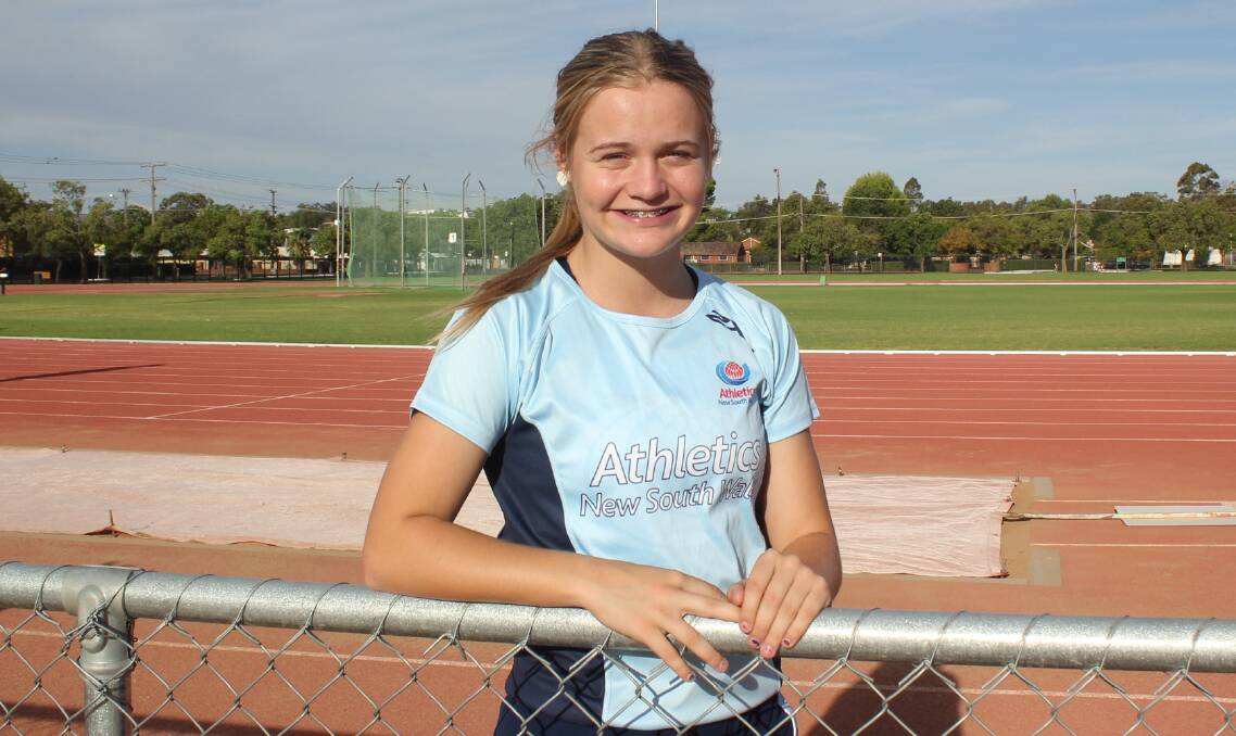 Millie Gooch is headed to the Athletics Australia Junior Championships from April 1-8 - just five months after undergoing surgery to repair her ACL. Photo: JENNIFER HOAR