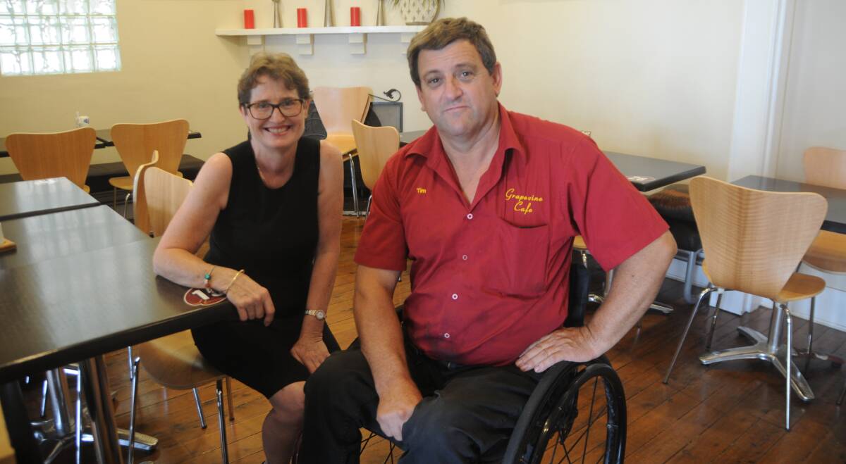 NO CUTS TO PENALTIES: Kim and Tim Houghton will not be reducing Sunday or public holiday penalty rates for their staff at Grapevine Cafe. Photo: JENNIFER HOAR