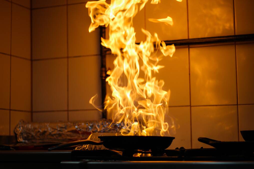 Commander Poulos said people need to remember that even simple mistakes when cooking can have devastating consequences. Image: Shutterstock.