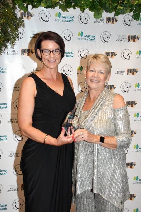 The power of two: Winners of the Excellence in Small Business Rhino Award for Ruby Maine, daughter and mother team, Sam Portelli and Rhonda Cooper. Photo: File.
