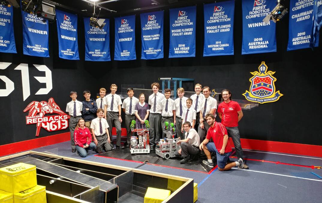 Strong recognition: The Barker Redbacks recieved the Excellence in Engineering Award at the World Championships which was fitting recognition for the amazing work by the dedicated students over the past few months. Photo: Supplied.