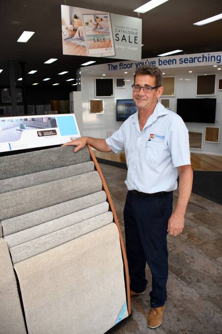 Wealth of knowledge: Rod Kennedy, Owner of Choices Flooring in Dubbo, has over 35 years experience in the flooring industry. Photo: Belinda Soole.