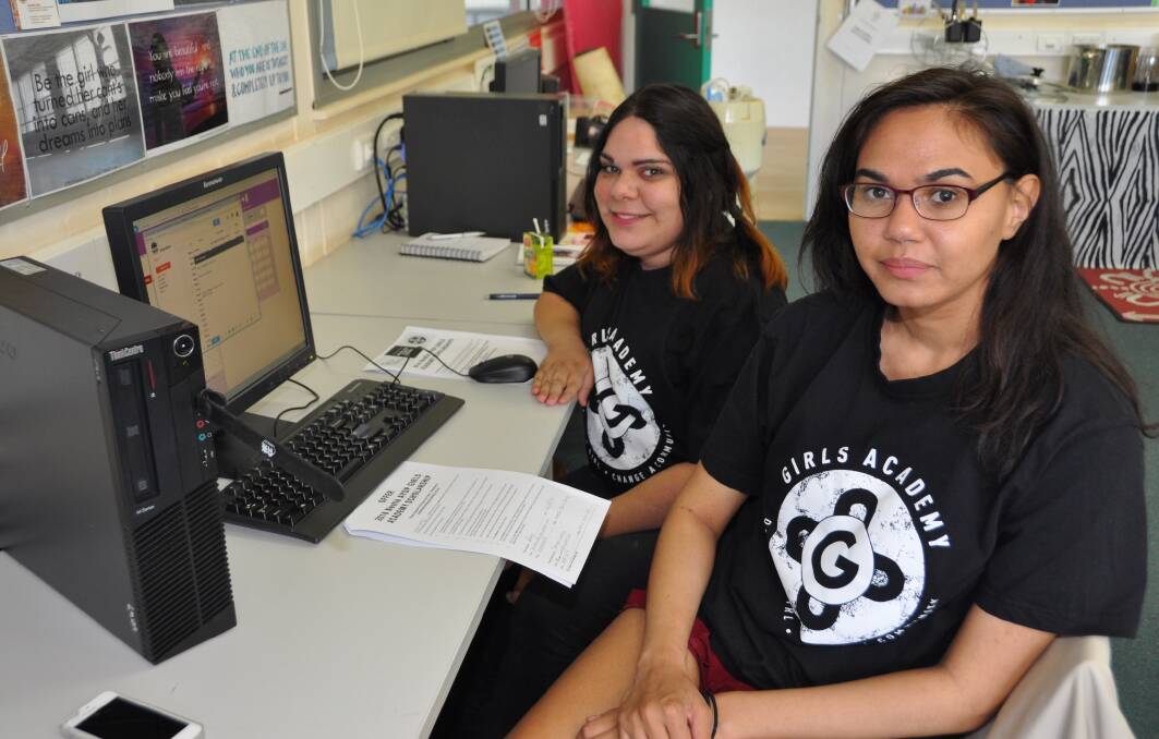 A helping hand: HSC graduates Breanna Nolan-Dixon and Karee Carney received Nestle scholarships to help with their tertiary studies. Photo: Supplied.