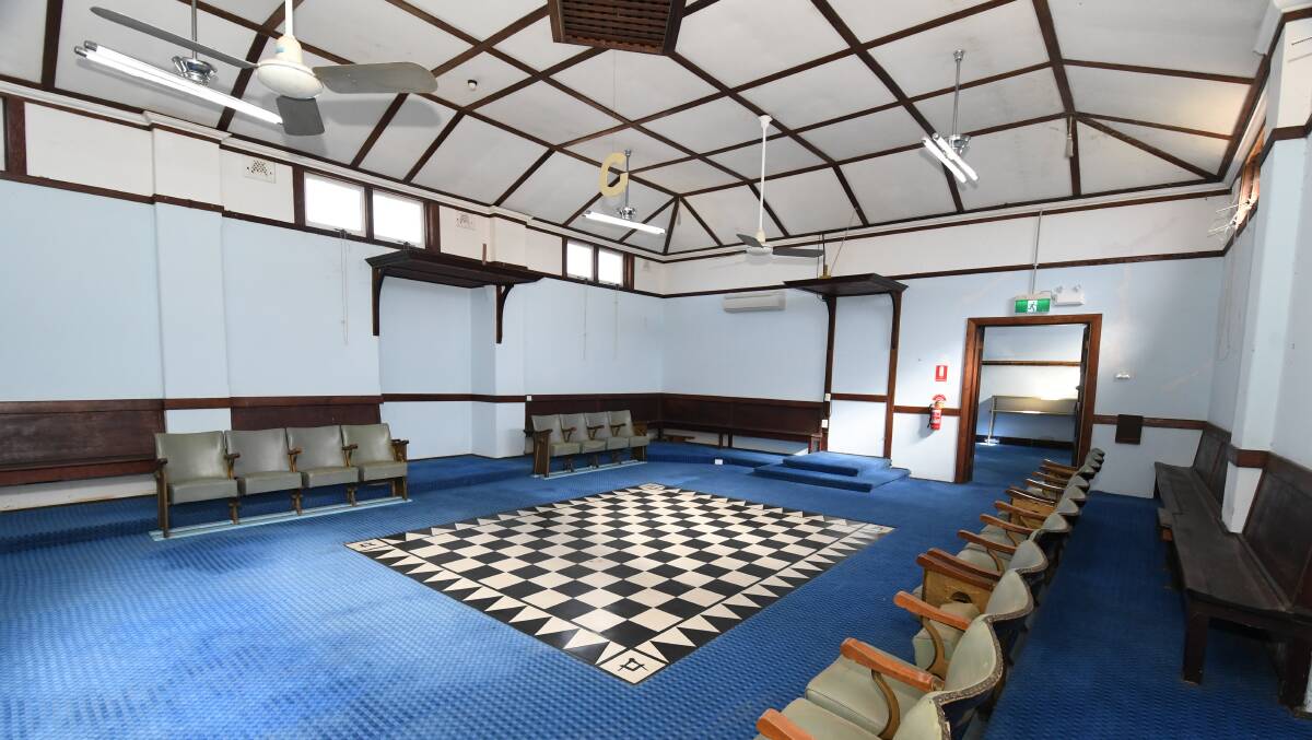 The interior of the Manildra Masonic Lodge. PHOTO: JUDE KEOGH 