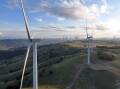 Crudine Ridge Wind Farm, one of Squadron Energy's operational wind farms about 45km south of Mudgee. Picture supplied 