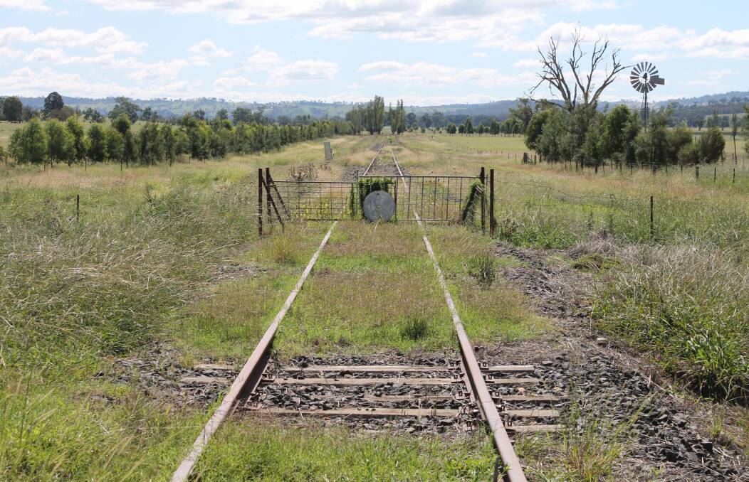 Rail services on the 93km of Kandos to Gulgong rail line - pictured at Menah on the outskirts of Mudgee - were suspended in 2007, however reinstating the line is subject to a feasibility study which currently being finalised.