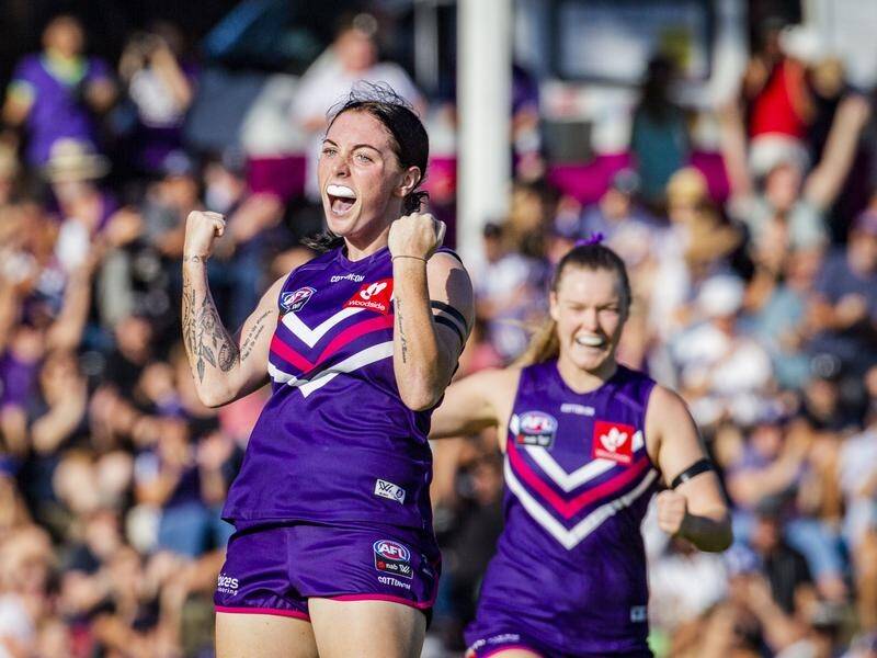 Sabreena Duffy kicked four goals in the Dockers' opening round win over Geelong.
