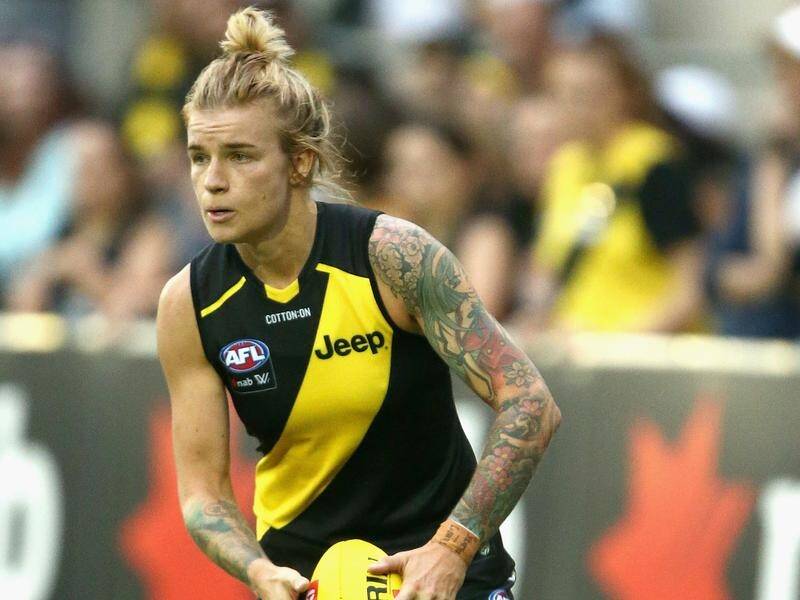 Phoebe Monahan is building for a bright AFLW future with Richmond, who play the Suns this weekend.