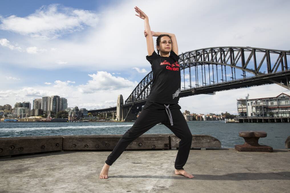 NSW Public Schools Aboriginal Dance Company dancer Amberlilly Gordon of the Dubbo College Senior Campus was mentored at the Bangarra Dance Theatre in Sydney.  
Photo: CONTRIBUTED