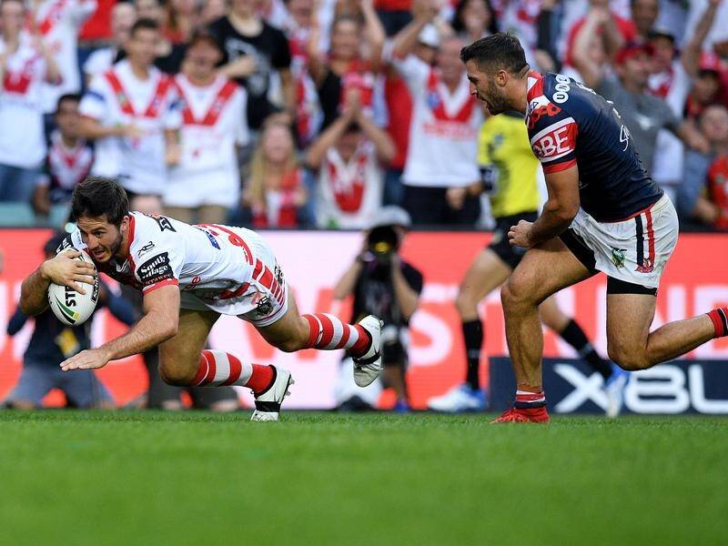 A Ben Hunt masterclass has given St George Illawarra a 24-8 Anzac Day win over the Sydney Roosters.