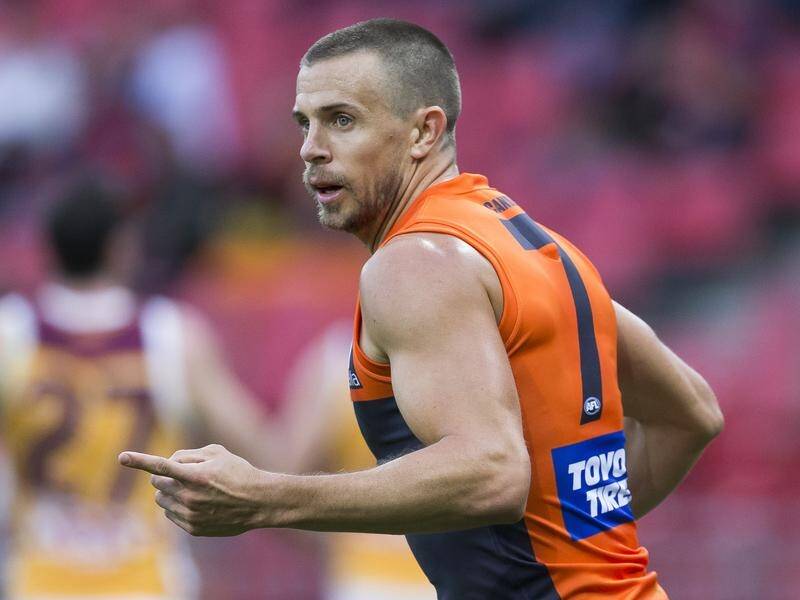 GWS star Brett Deledio hopes to return in round 17 or 18 after suffering a calf injury last month.