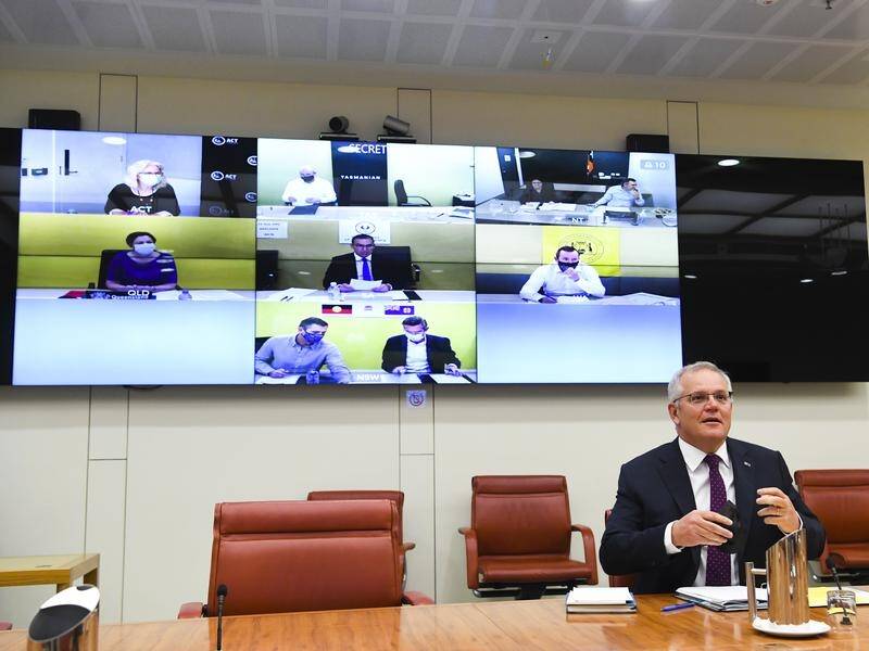 A national cabinet meeting, hosted by Scott Morrison, agreed to changes to anti-COVID measures.