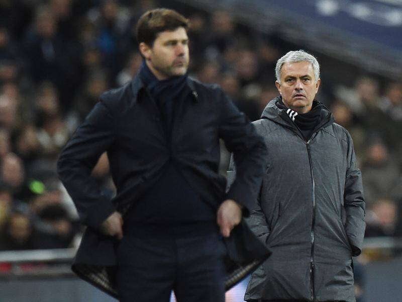 Jose Mourinho (R) signed with Tottenham 12 hours after Mauricio Pochettino (L) was shown the door.