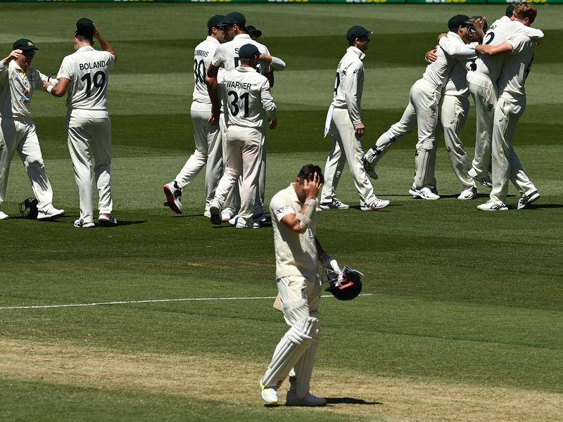 England captain Joe Root says he is "absolutely gutted" after his team's innings defeat at the MCG.