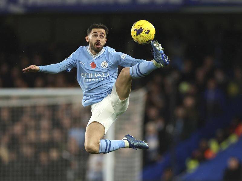 Bernardo Silva has been in outstanding form for Man City as they prepare for the visit of Liverpool. (AP PHOTO)