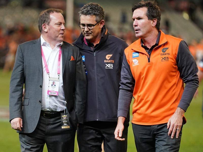 GWS boss David Matthews (left) has lauded the club's culture as a maiden AFL grand final looms.