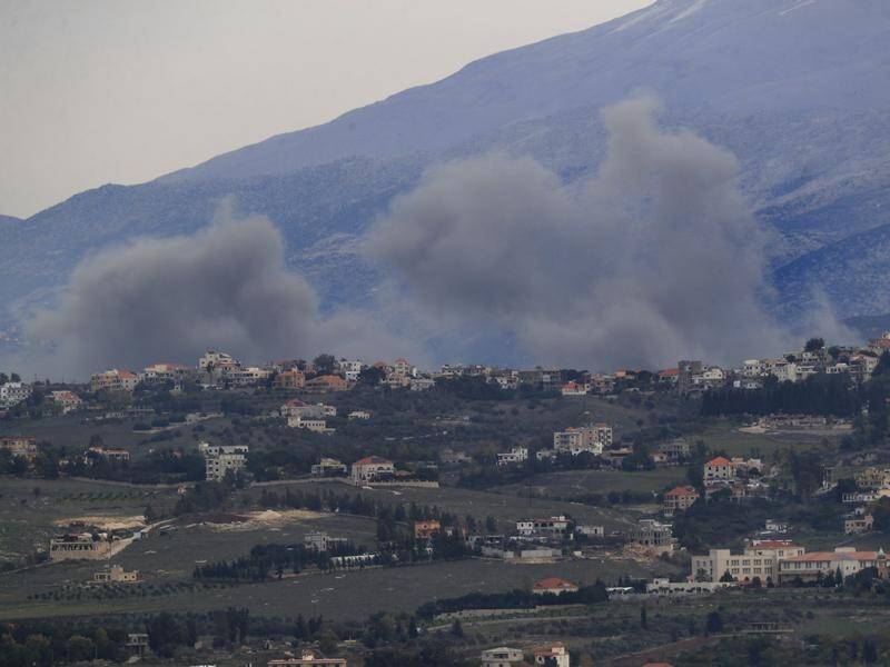 Authorities are investigating reports an Australian has died in an airstrike in southern Lebanon. (AP PHOTO)