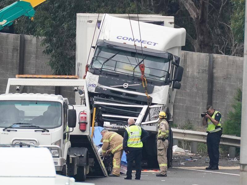 Truck company Connect Logistics has been issued with infringement notices over the Victorian crash.