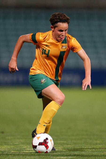 Ash Sykes and the Matildas will kick off their World Cup campaign against the USA on Tuesday.  
Photo: GETTY IMAGES