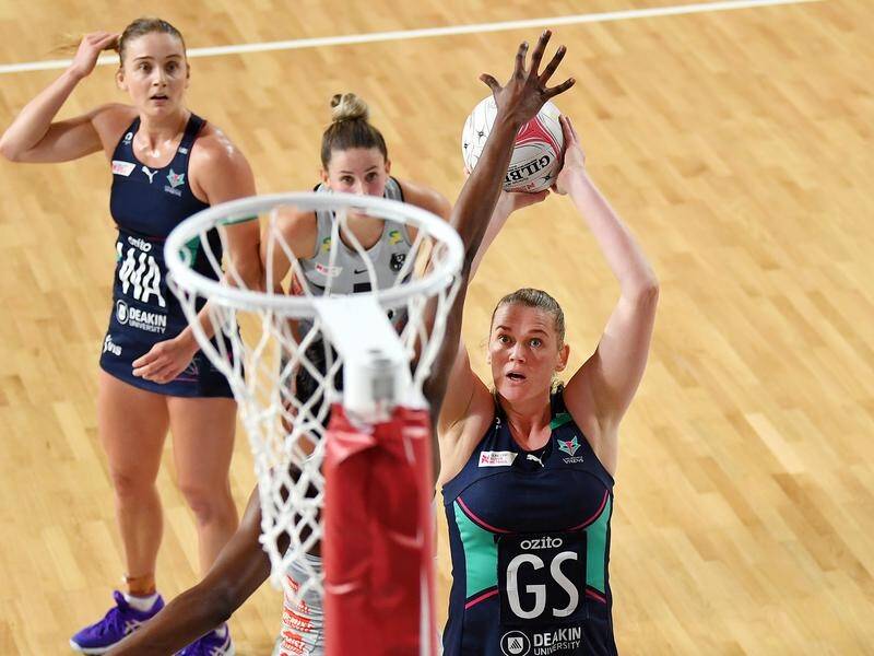Melbourne Vixens have pulled clear late in a Super Netball win over Victorian rivals Collingwood.
