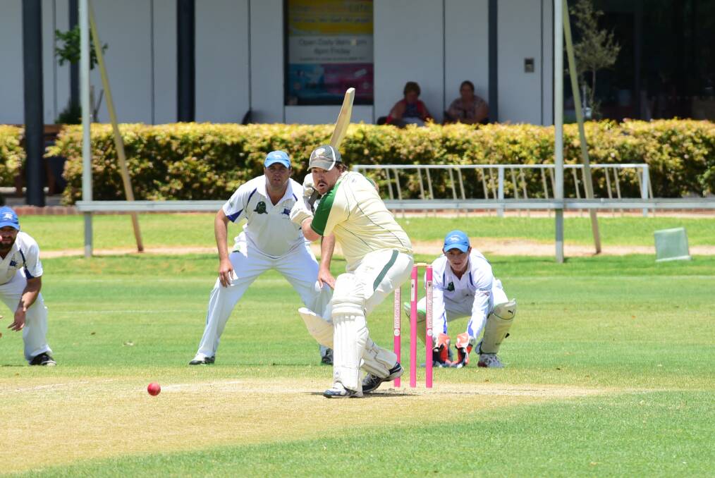 Todd Summers made some vital runs for CYMS as they avoided an outright loss to Macquarie on Saturday.  
Photo: BROOK KELLEHEAR-SMITH