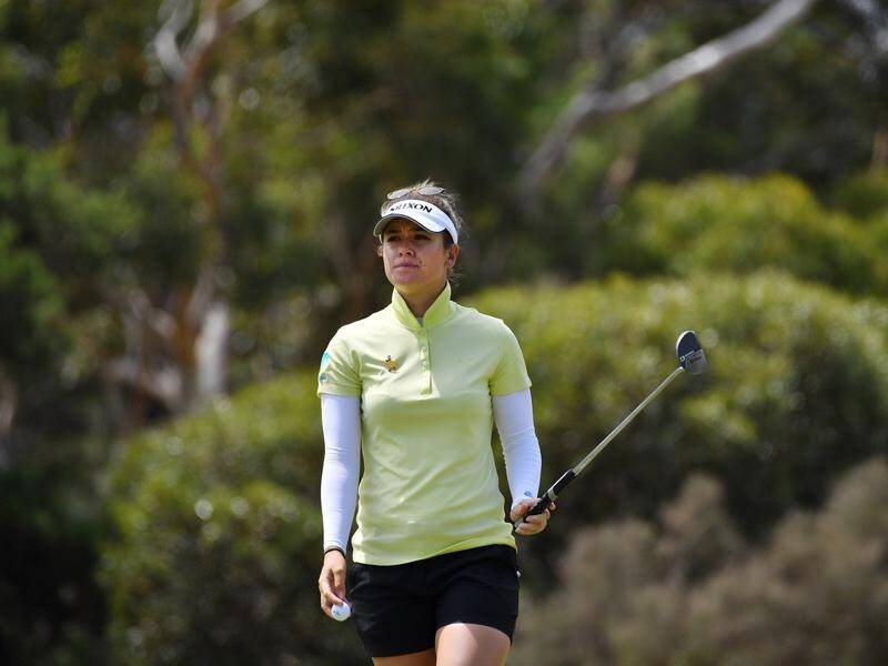Hannah Green is in contention for the Australian Ladies Classic title at Bonville.