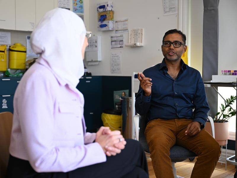Utopia clinic founded by Dr Lester Mascarenhas (R) has seen nearly 185 children already in 2024. (James Ross/AAP PHOTOS)