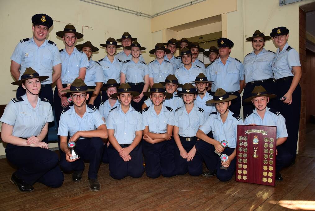 The Australian Airforce Cadets 313 (City of Dubbo) Squadron at their final parade. Photo: BROOK KELLEHEAR-SMITH