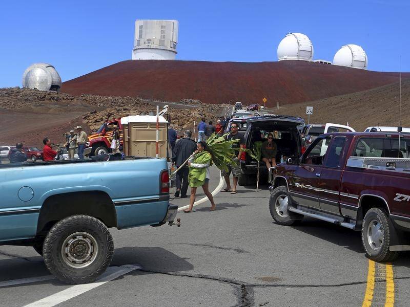 A massive telescope is to be constructed on land considered sacred among Hawaiian native people.