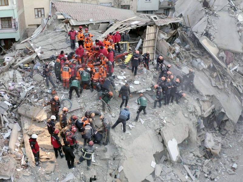 Rescuers in eastern Turkey are searching for survivors following a magnitude 6.8 earthquake.