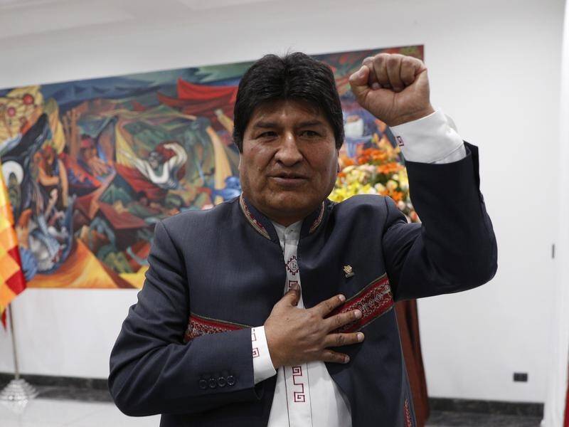 Bolivian President Evo Morales says he has the votes to declare outright victory in the election.