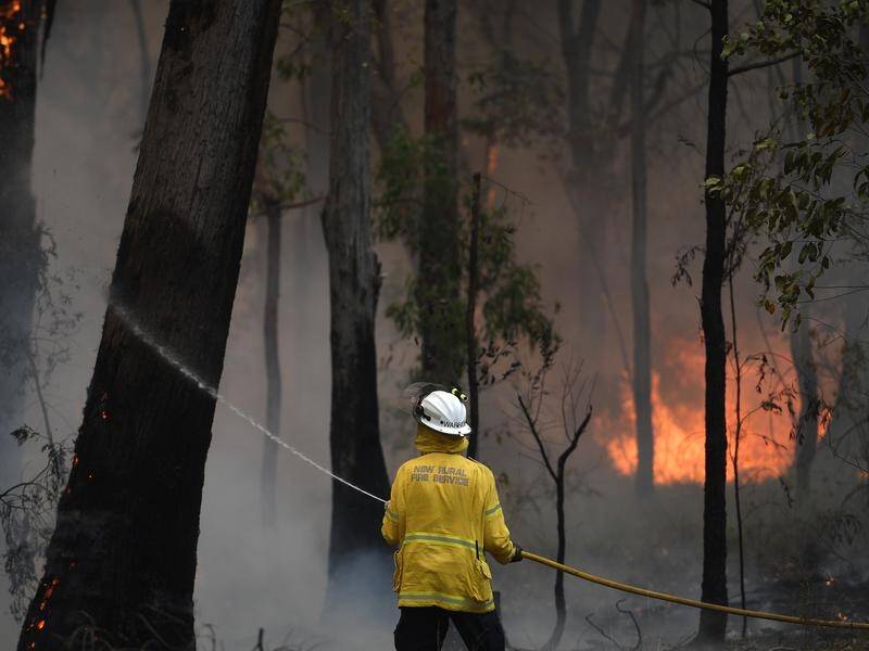 Firefighters and residents northwest of Sydney have been trying to prepare for conditions to worsen.