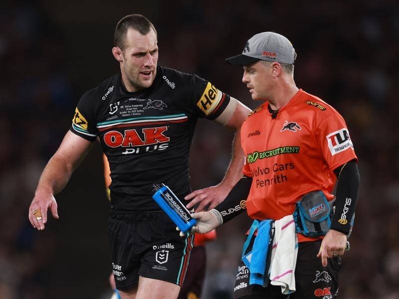 Isaah Yeo's grand-final head knock left him uncertain how events were unfolding on the field. (Mark Evans/AAP PHOTOS)