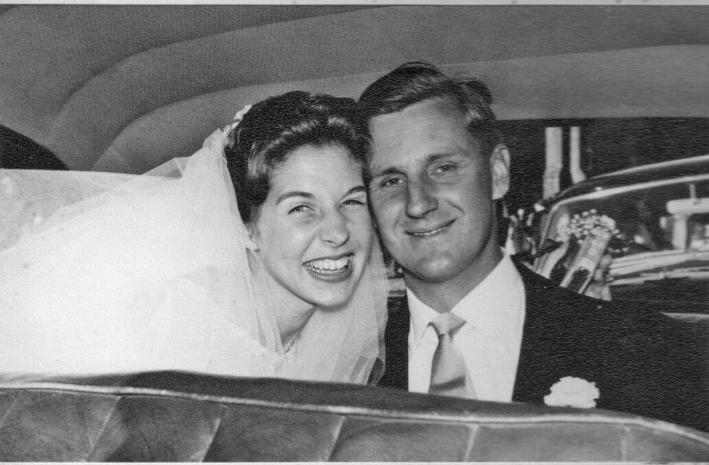 Pat and Pamela Saunders on their wedding day. 	Photos: CONTRIBUTED