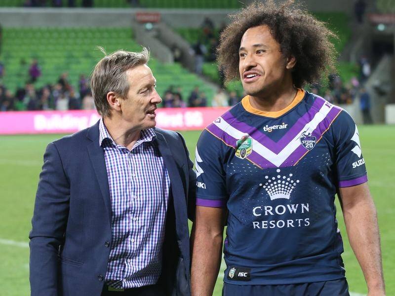 Storm coach Craig Bellamy, left, wants another barnstorming performance from Felise Kaufusi.