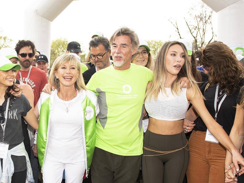Olivia Newton-John's legacy lives on with the annual Walk for Wellness. (Ellen Smith/AAP PHOTOS)