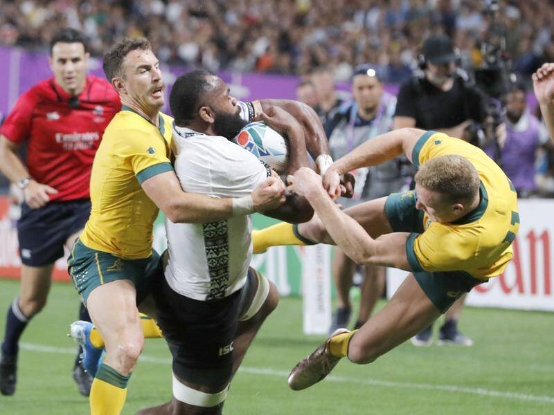 The Wallabies were forced to battle back to beat Fiji 39-21 in their World Cup opener in Japan.