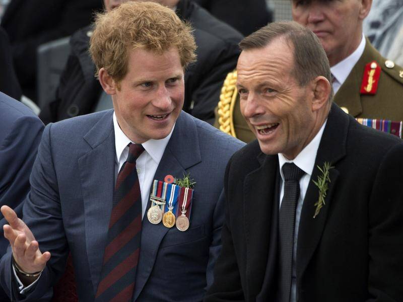 Former PM and proud monarchist, Tony Abbott will watch Prince Harry's nuptials on his TV at home.