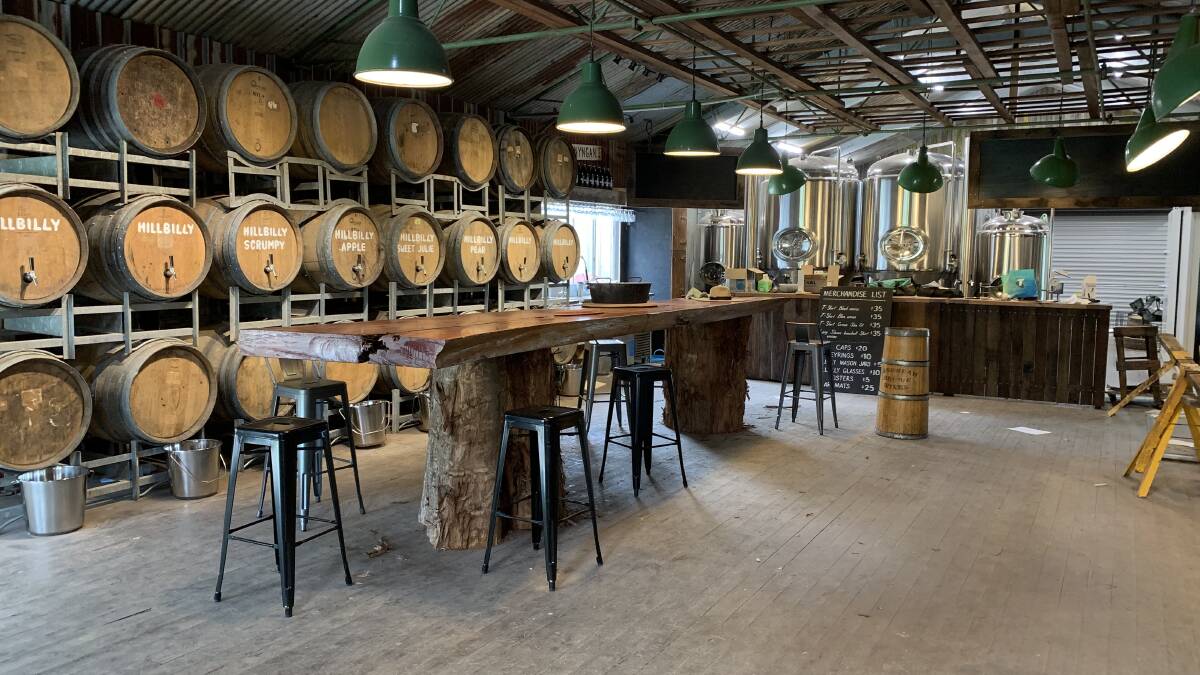 RUSTIC: The new cellar door of Hillbilly Cider will open in March.