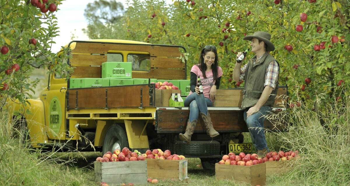 SWEET AS: Owners of Hillbilly Cider, Bilpin, Shane and Tessa McLaughlin say making cider is part of their identity. Their range of cider is made from 100 per cent crushed apples. Photos: Nick Wood.
