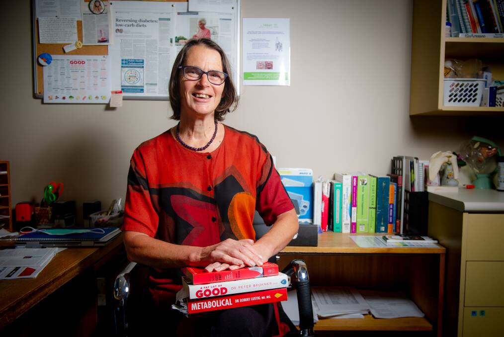 Canberra GP Liz Fraser encourages her patients to eat well to avoid diabetes. Picture: Elesa Kurtz