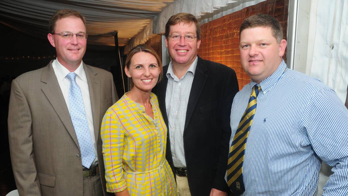 YOUNG NATIONALS CONFERENCE: Graham Lyon, Toni and Troy Grant and Adam Isbester. 
