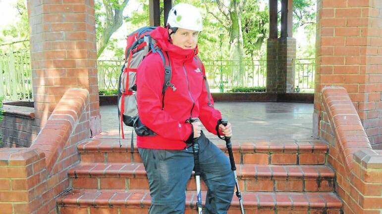 Josh Edwards is prepared for his mountaineering expedition in Nepal for charity. Photo: KATHRYN O'SULLIVAN
