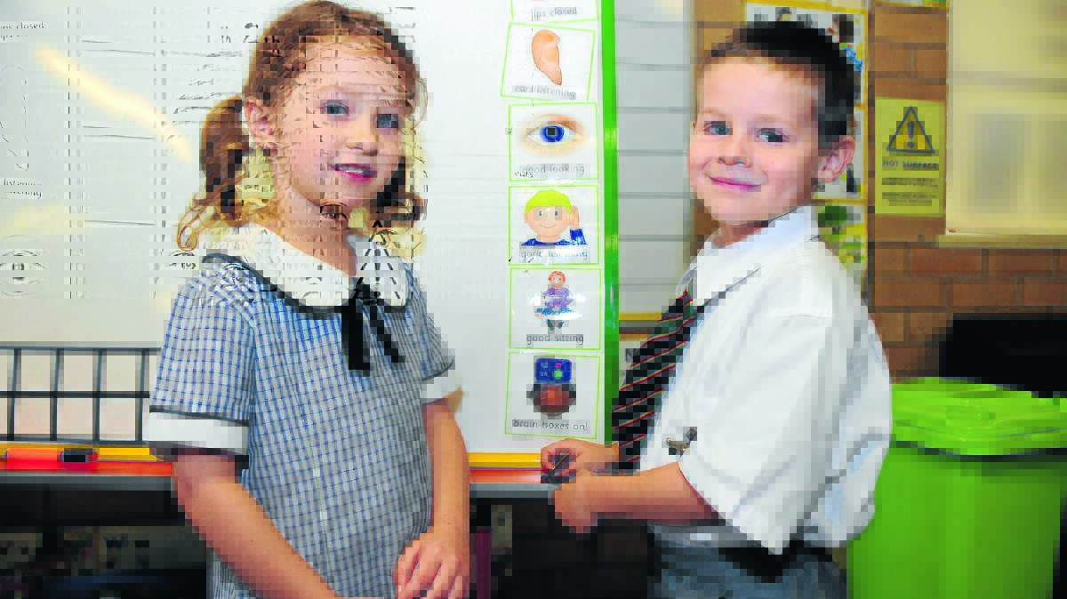 MACQUARIE ANGLICAN GRAMMAR SCHOOL: Caitlin Wilcher and Flynn Whittle. 