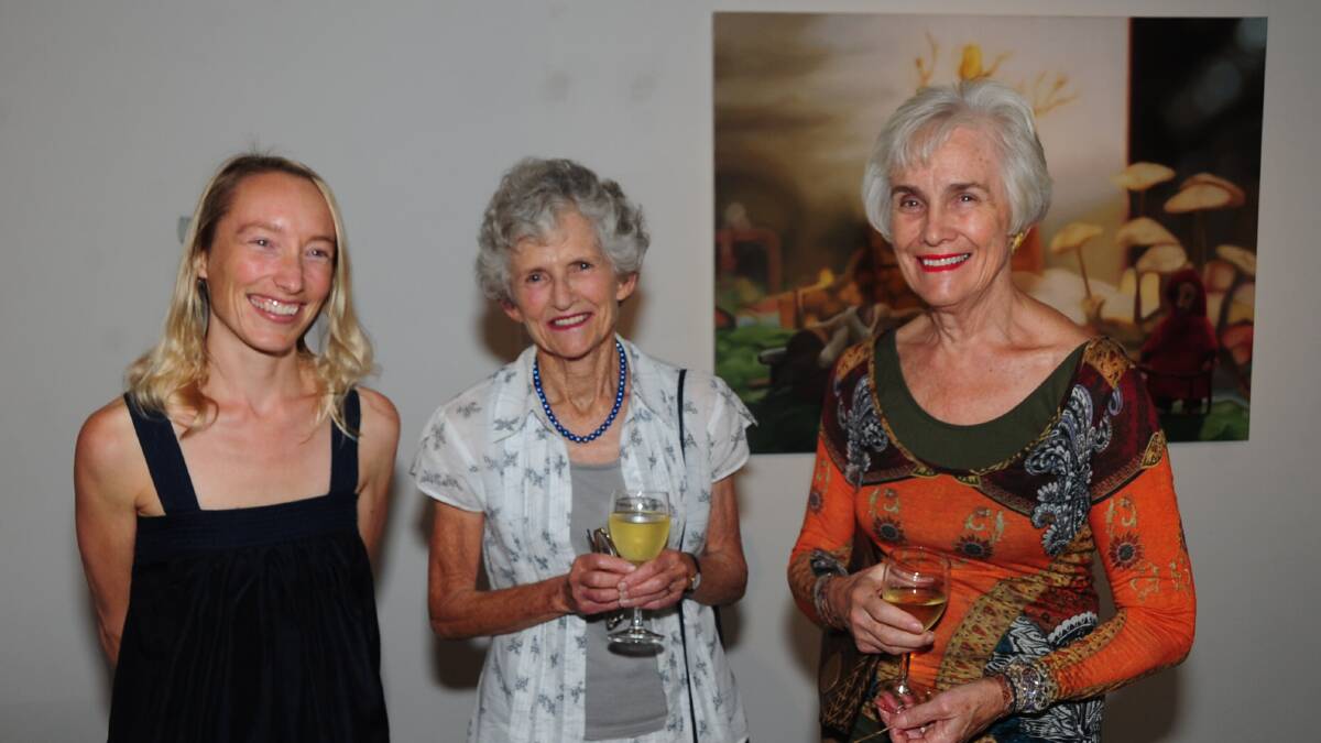 ART AND AUSTRALIA COLLECTION: Caroline Edwards, Sally O'Connell and Helen Logan. 