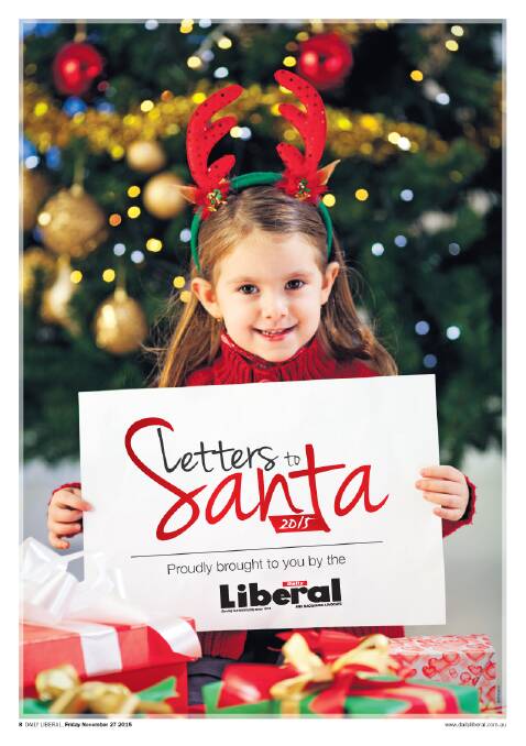 LETTERS TO SANTA: What would you like for Christmas? 