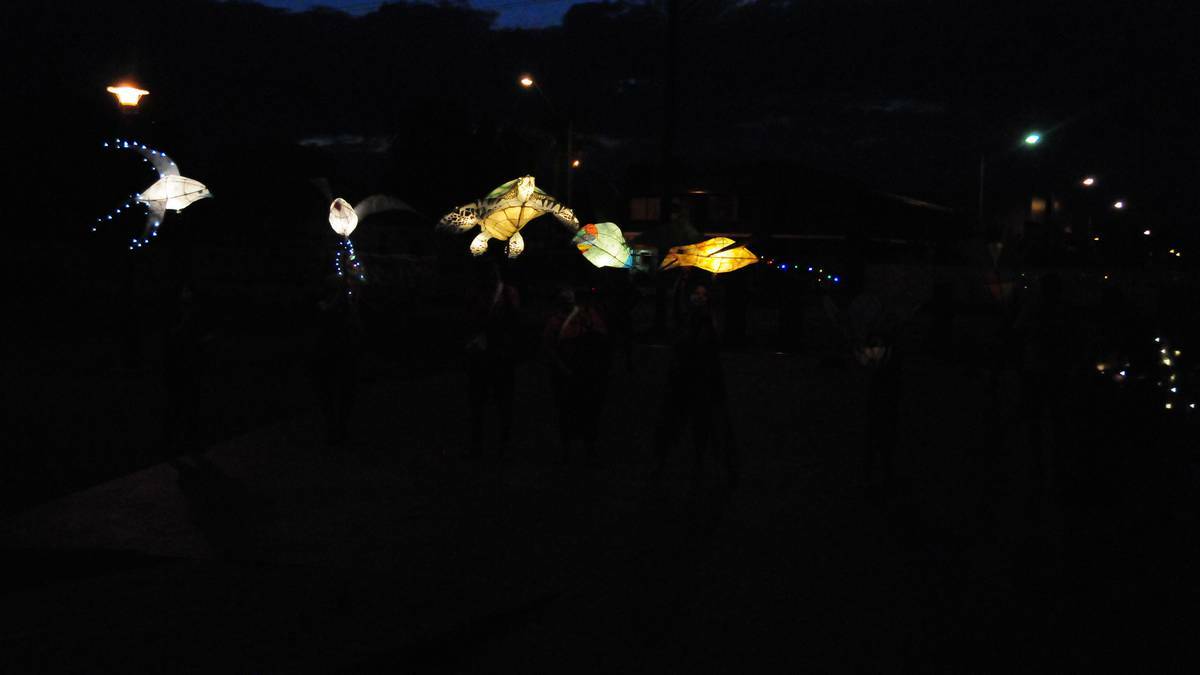 The DREAM Festival lantern parade in 2014 amazed spectators with more than 300 different lanterns on display. Photo: HOLLY GRIFFITHS