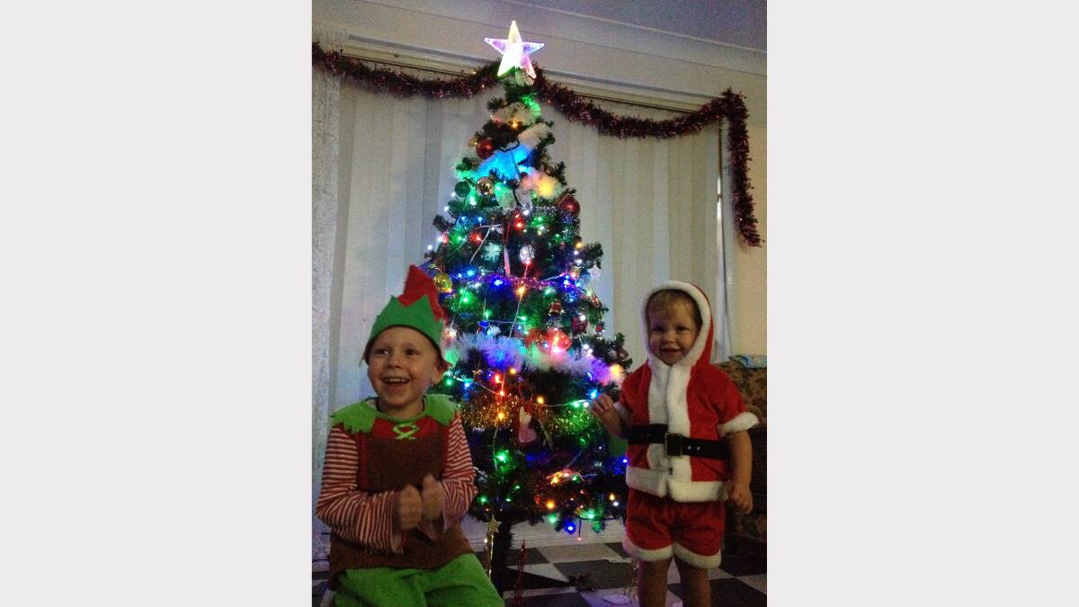 14. HOME: Decorated by Tony Bonnington with assistant decorators Mitchell (4) and Mattie (18 months). Is it the best tree you have seen? Vote below.  