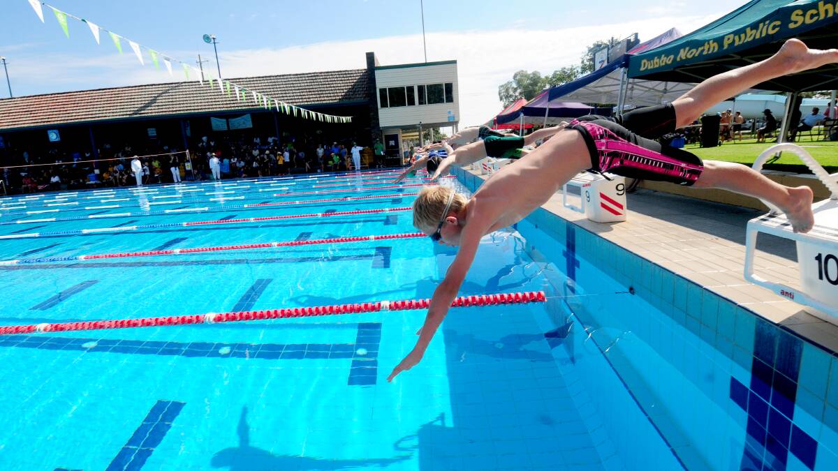 WESTERN REGION SWIMMING CARNIVAL: Toby Harding from Condobolin in action.